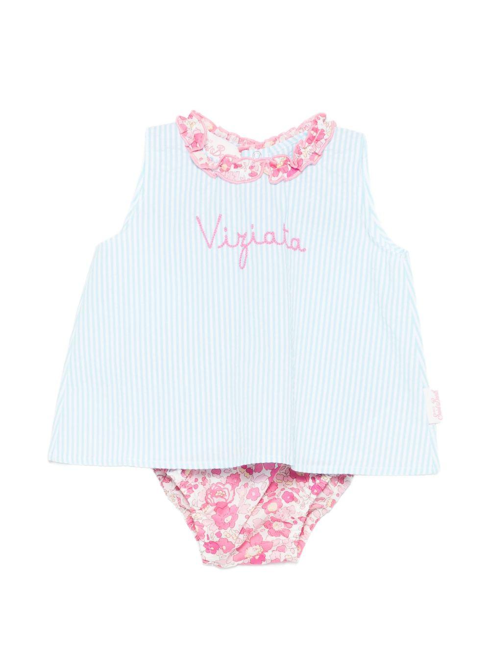 Completo con volant floreali ABB0002 03256L MC2 SAINT BARTH KIDS 