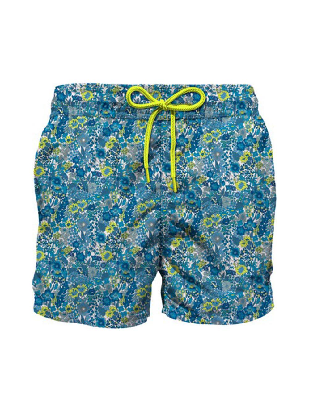 Costume jean lighting celeste con fantasia floreale JEA0004 00245H MC2 SAINT BARTH KIDS 