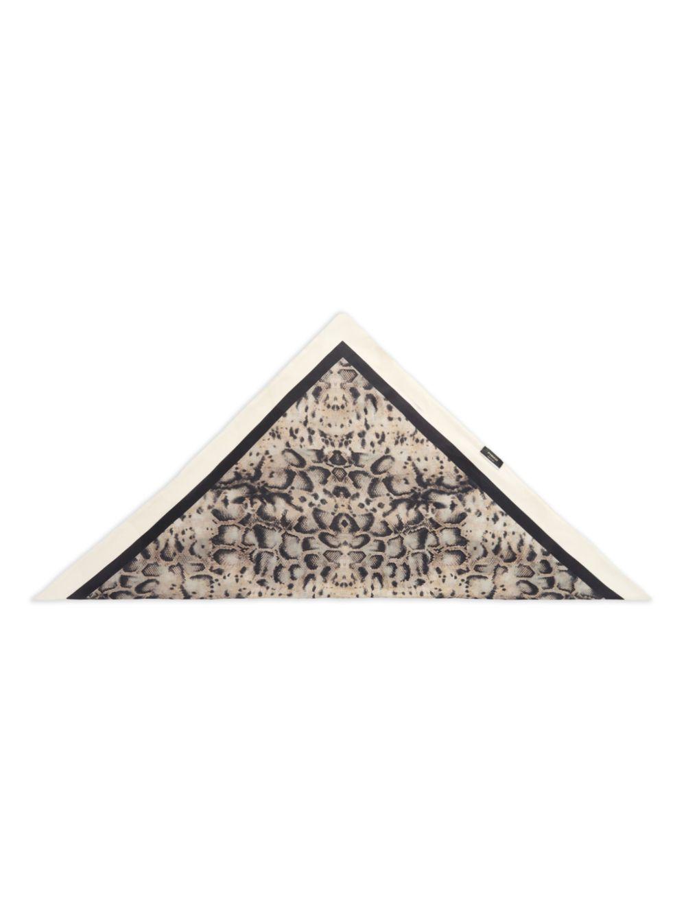 Bandana triangolare stampa pitone 106655A38H CZ5 PINKO 