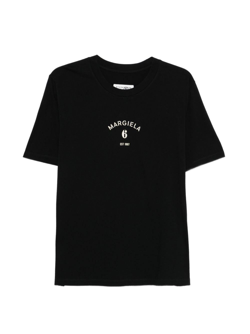 T-shirt in cotone con logo SH2GC0038M20048 900 MM6 MAISON MARGIELA 