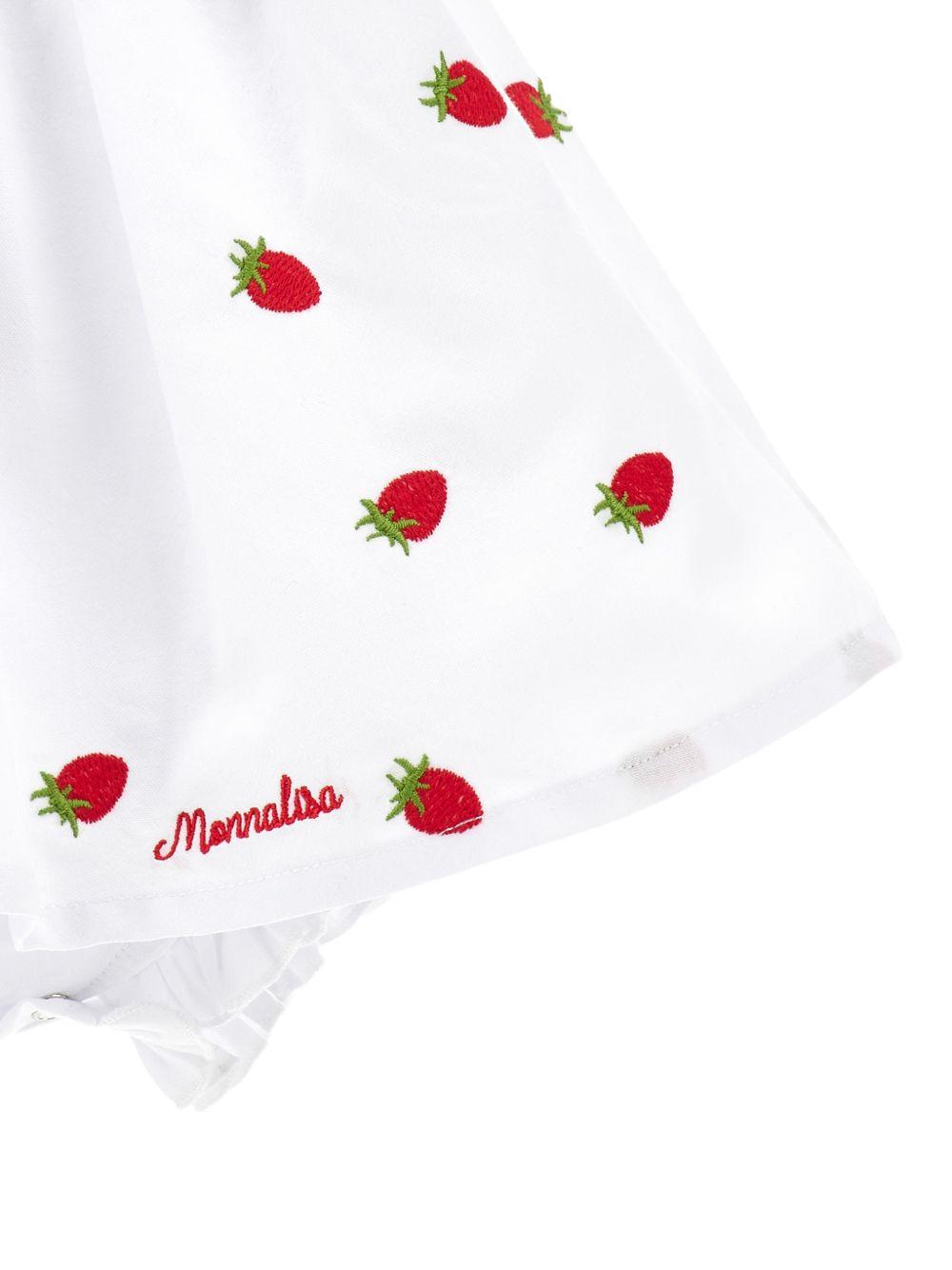 Abito in cotone con colletto e fiocco 35G2097083 9944 MONNALISA KIDS 