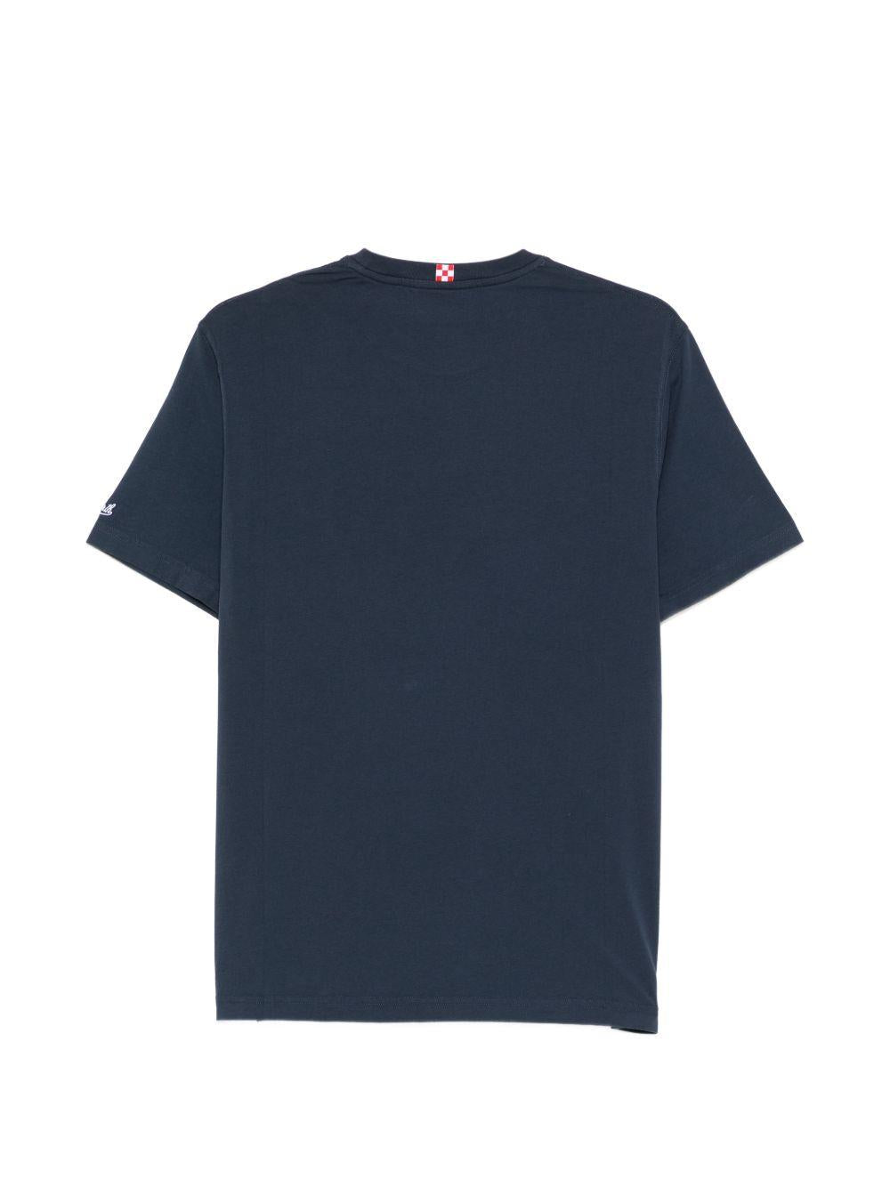 T-shirt in cotone organico con ricamo POT0001 00164L MC2 SAINT BARTH 