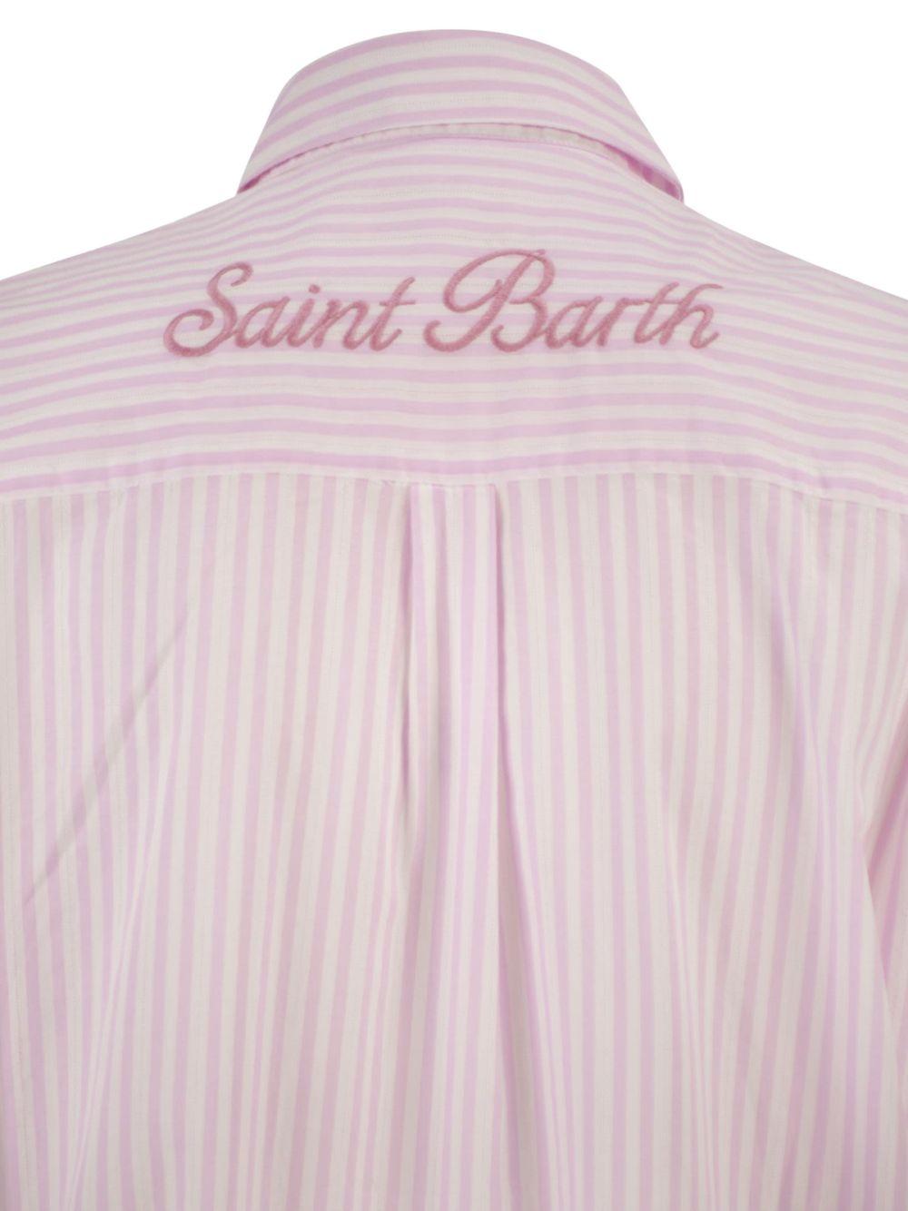 Abito camicia in cotone con ricamo ADN0001 01065L MC2 SAINT BARTH 