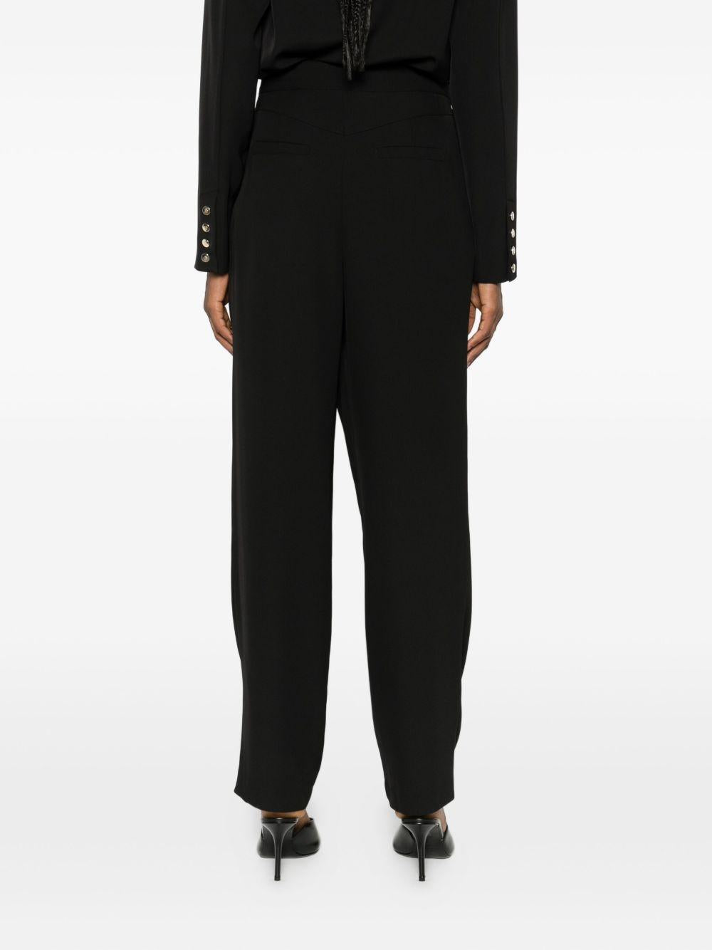 Pantaloni a Vita Alta con Dettaglio ad Anello ED0076 NERO BABYLON EUREKA 