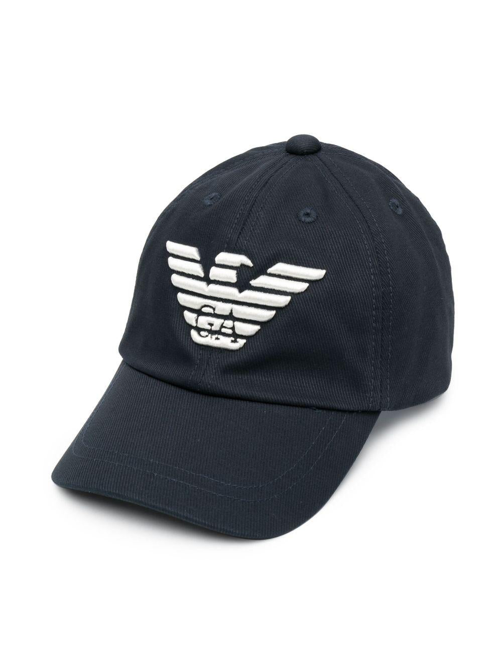 Cappello con visiera in cotone 4046833F930 00035 EMPORIO ARMANI KIDS 