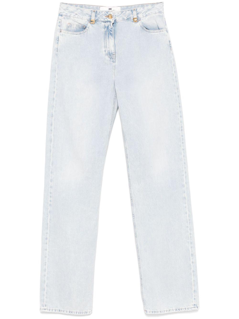 Jeans a palazzo con dettagli logo PJ94I51E2 192 ELISABETTA FRANCHI 