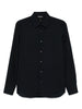 Camicia blu notte mini logo petto