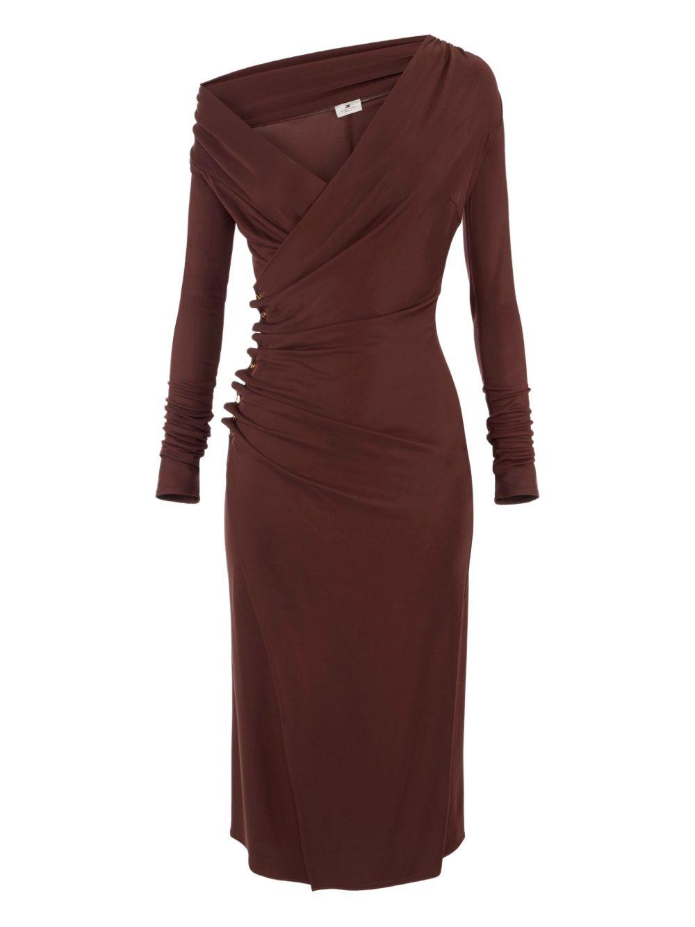 Abito Midi Drappeggiato AB82257E2 EA3 ELISABETTA FRANCHI 