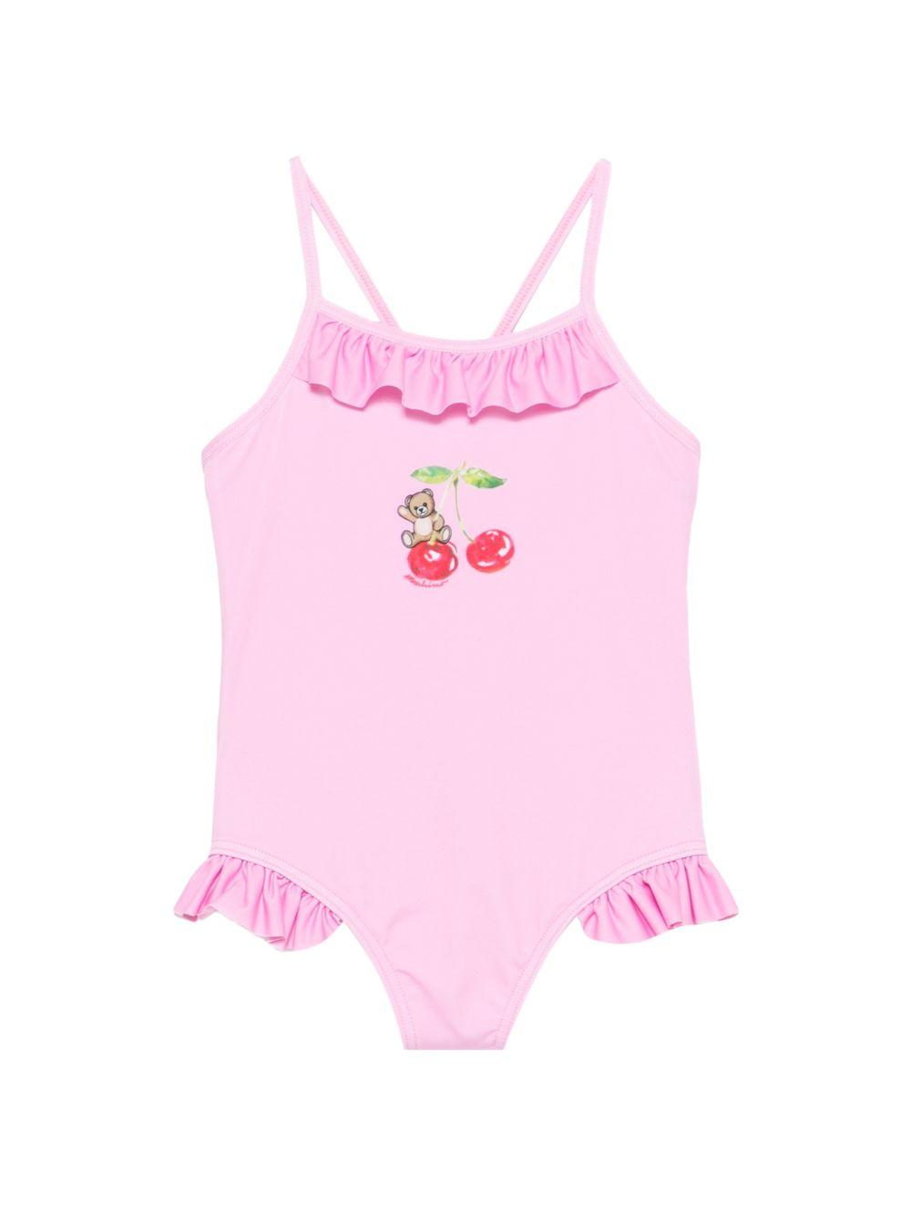 Costume intero con volant MBL00GLKA11 51473 MOSCHINO KIDS 