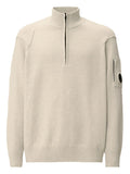 Half Zip Sweater with Lens Detail