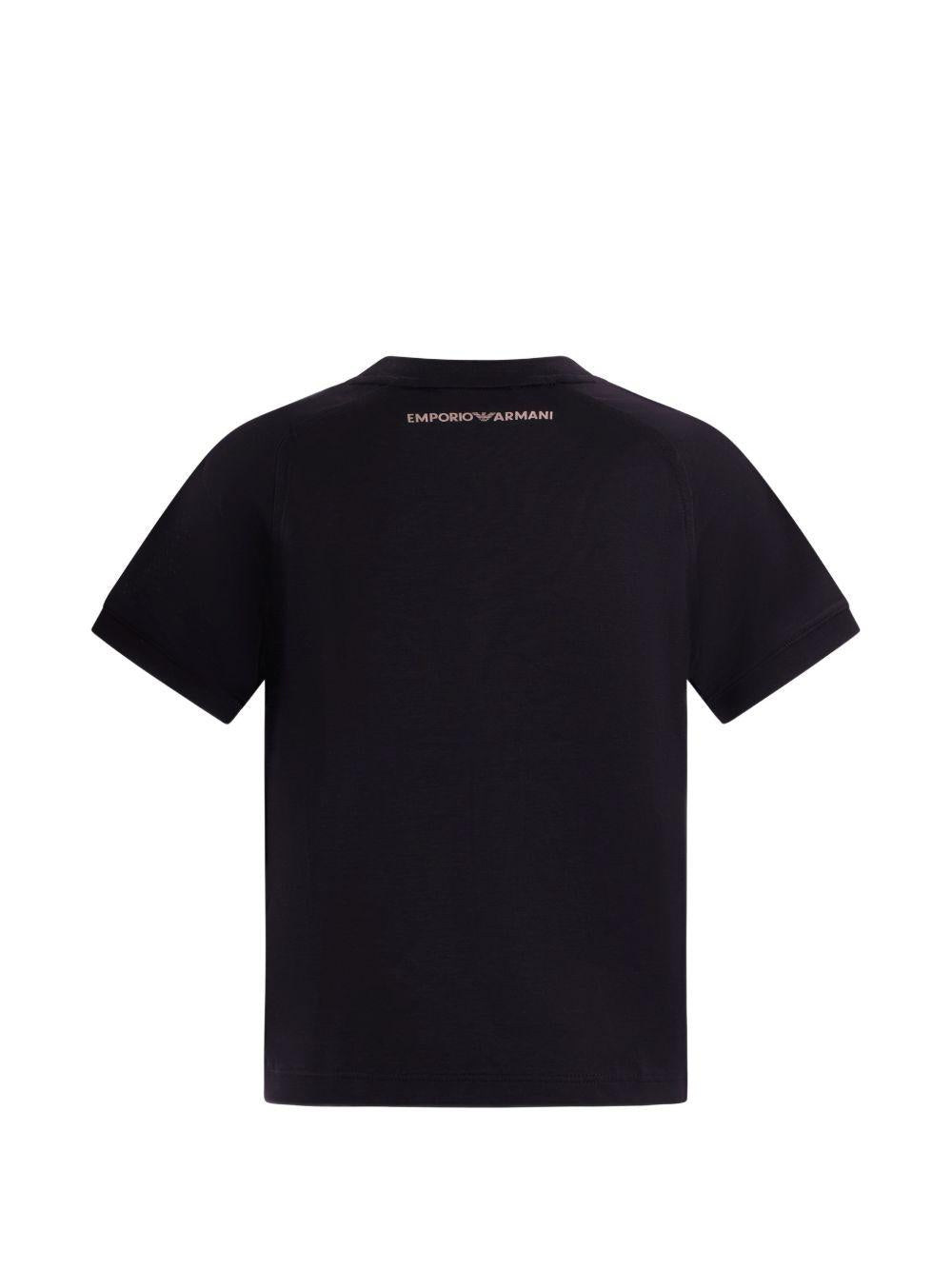 T-shirt in cotone con stampa grafica EB000912AF10127 UB118 EMPORIO ARMANI KIDS 