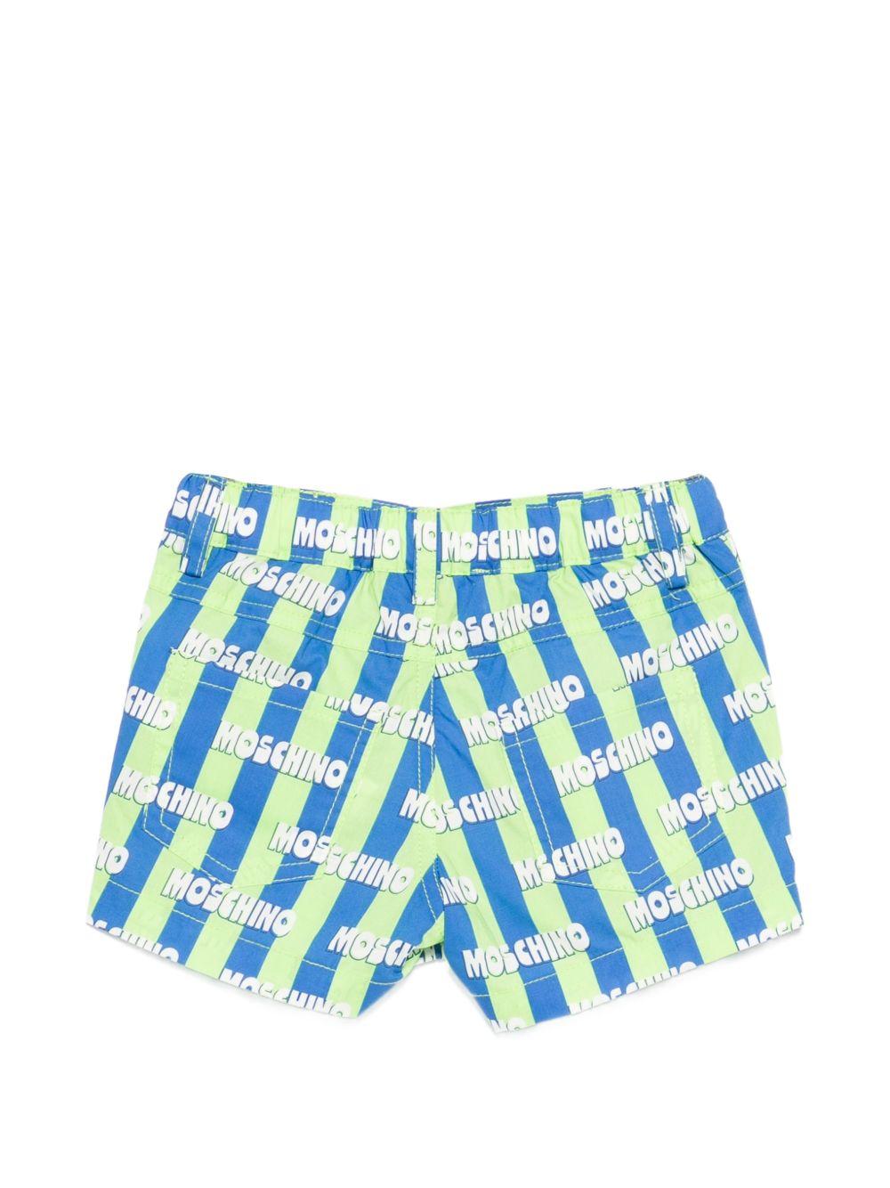 Shorts con stampa all-over MUQ01SLLB59 83676 MOSCHINO KIDS 