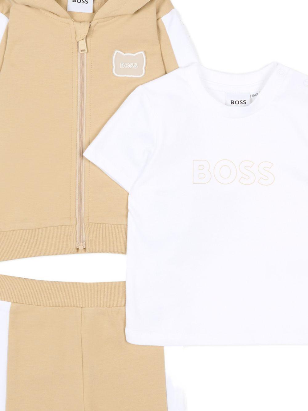 Completo sportivo con felpa con zip J53051 249 BOSS KIDSWEAR 