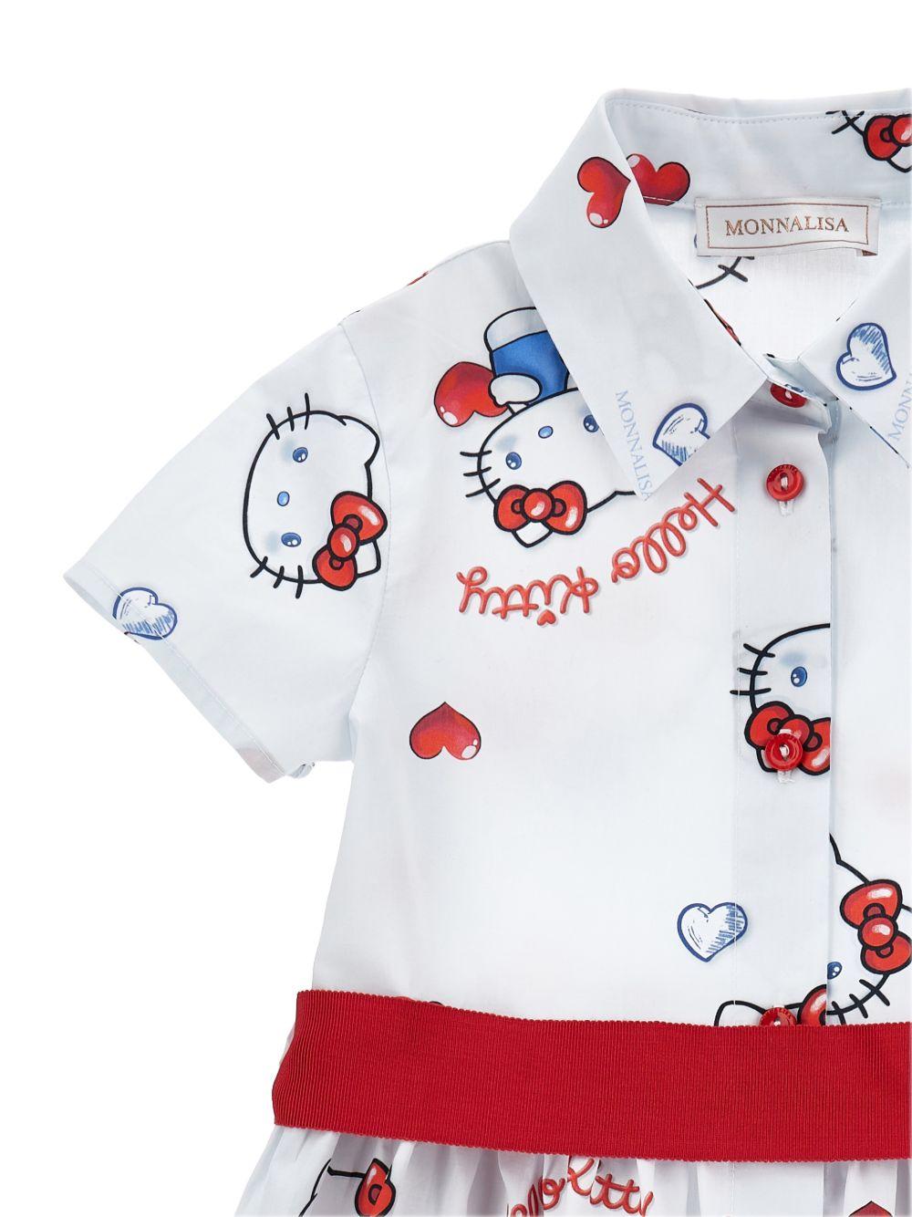 Abito camicia con stampa grafica 11G9187605 0099 MONNALISA KIDS 