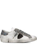 Sneakers Basse in Pelle con Punta Tonda