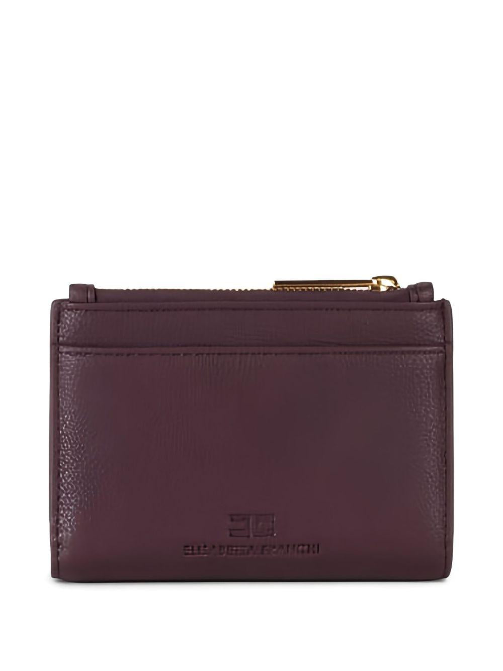 Portafoglio Merlot con Zip e Placca Logo PF61A56E2 EA4 ELISABETTA FRANCHI 