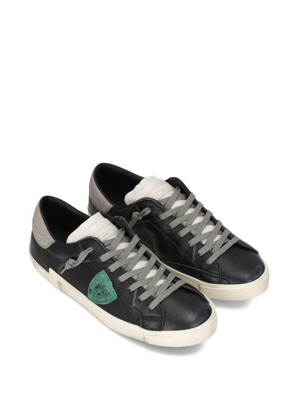Sneakers in pelle con patch laterale PRLU VZ02 PHILIPPE MODEL 