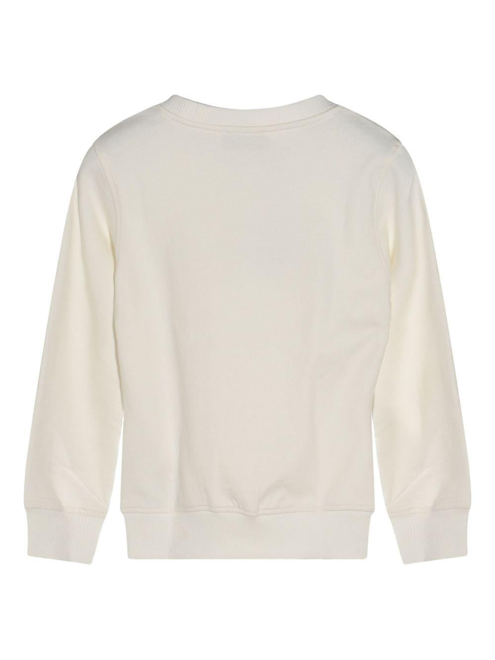 Felpa Bambini con Stampa Orsetto HPF08VLCA83 10063 MOSCHINO KIDS 