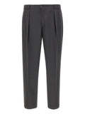 Pantaloni Grigi Sartoriali con Pieghe