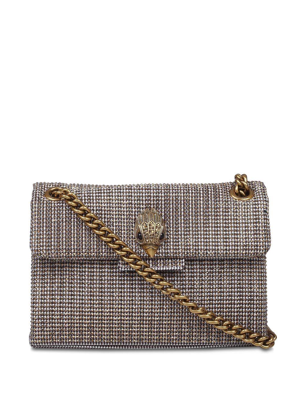 mini borsa kensington in tessuto beige