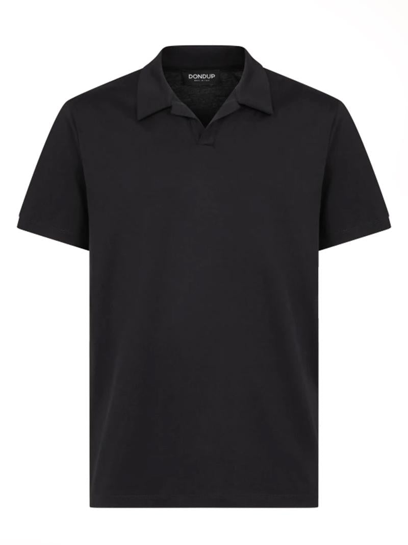 Polo regular logo ricamato nera US330JF0271UXXXDU 999 DONDUP 