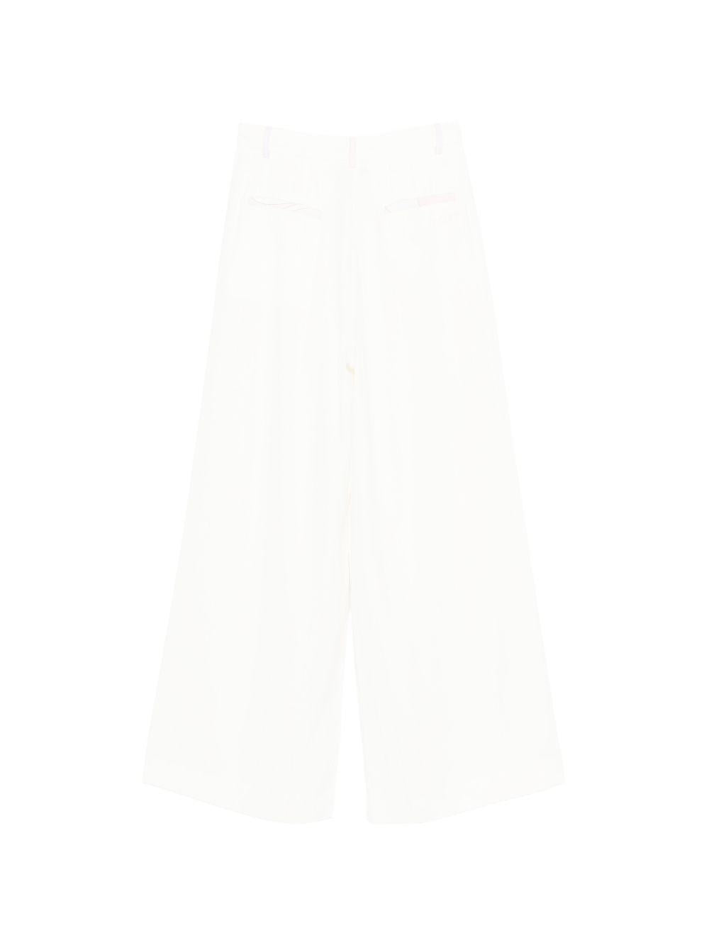 Pantaloni a palazzo con paillettes e righe PY6A90S0228 101BC EMILIO PUCCI KIDS 