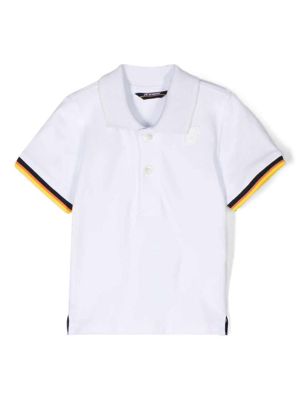 Polo vincent neonato bianca K4121EW 001 K-WAY KIDS 