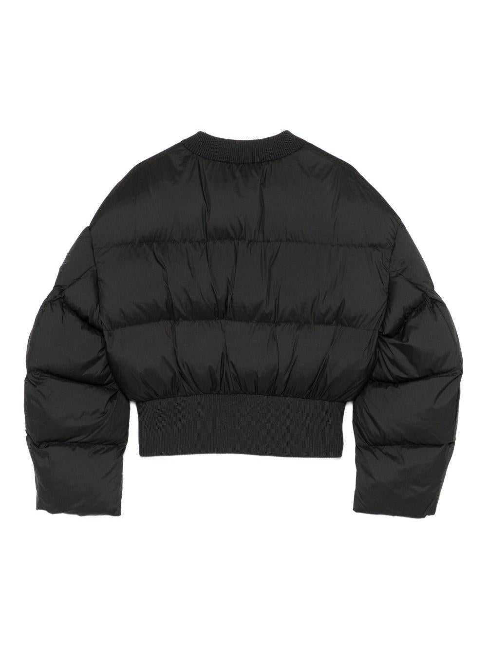 Piumino nero imbottito con zip EFGB131NY297 N000 ELISABETTA FRANCHI KIDS 