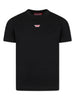 T-shirt nera ricamo D