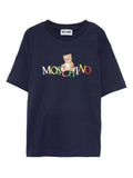 Navy Blue Short Sleeve T-Shirt with Print