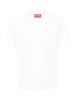 T-shirt bianca Oval-D retro