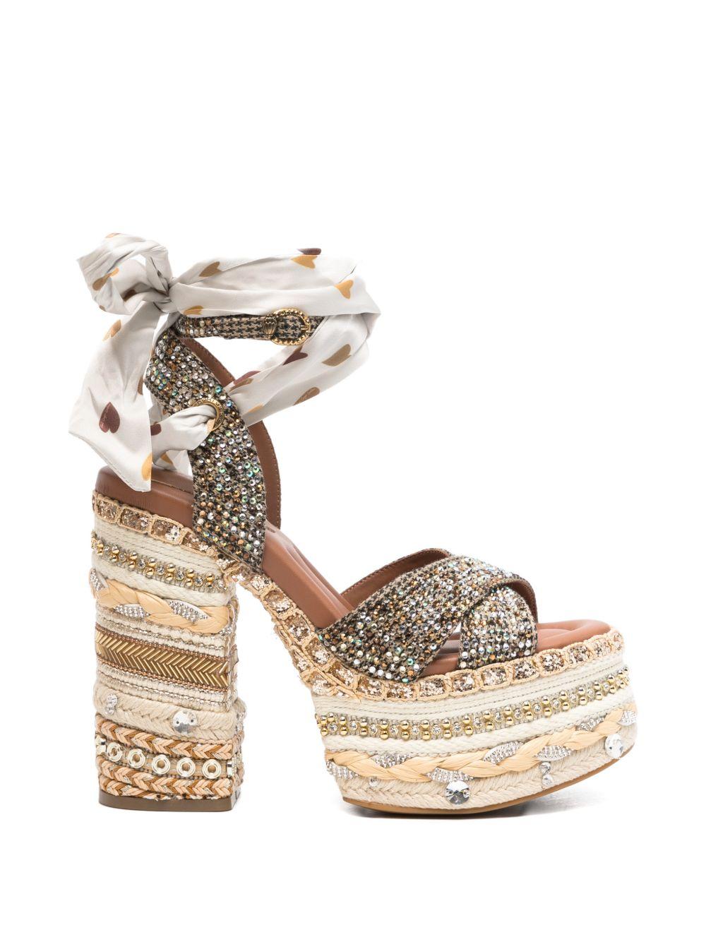 Sandali con plateau e lacci 4352443 609 KURT GEIGER 