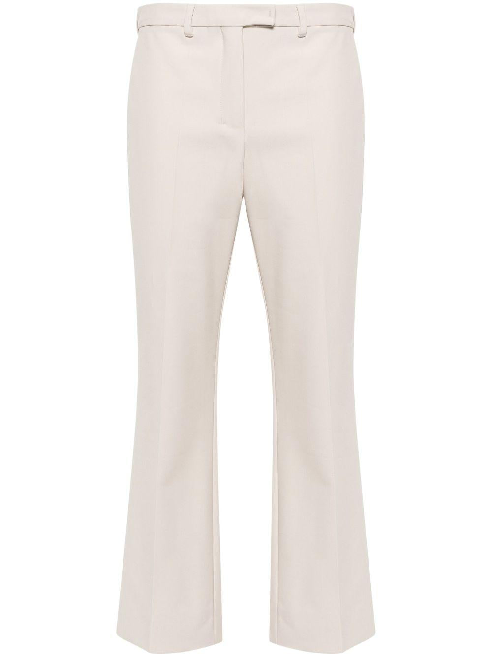 Pantalone Fatina slim in cotone e viscosa stretch grigio