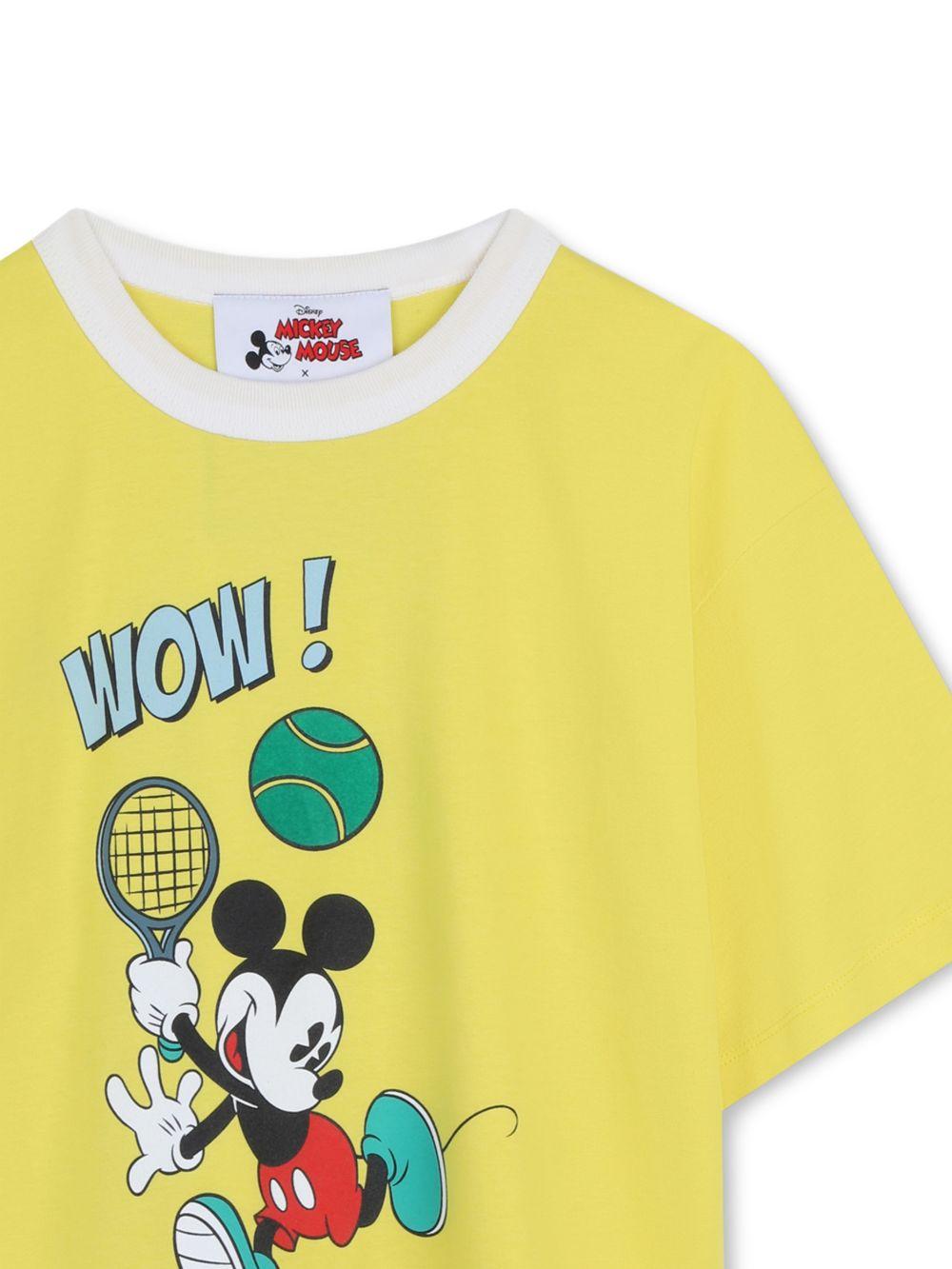T-shirt in cotone con stampa Mickey Mouse W60767 538 MARC JACOBS KIDS 
