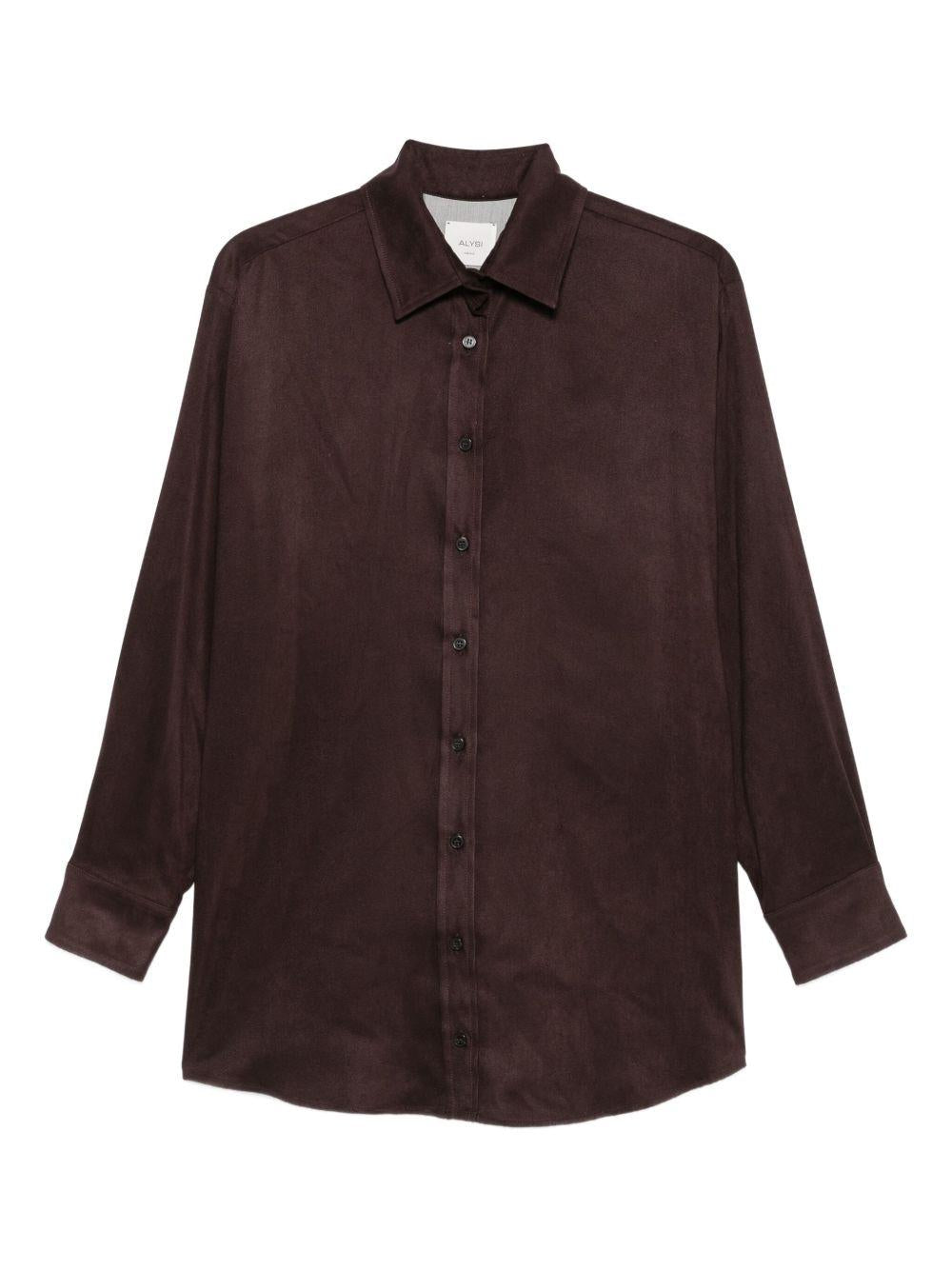 Camicia Button Down Marrone 165814A5042 CHOCO ALYSI 