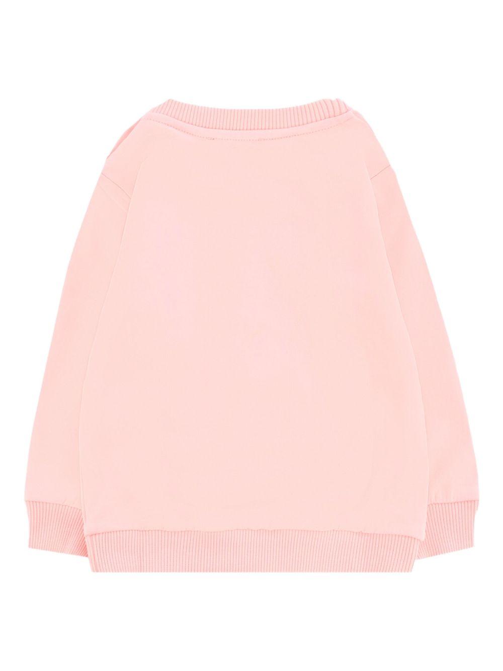 Felpa rosa con fiocco Teddy Bear MFF02KLDA16 50209 MOSCHINO KIDS 