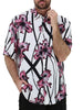 Camicia bianca con fantasia floreale