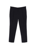 Pantaloni in lana con risvolti