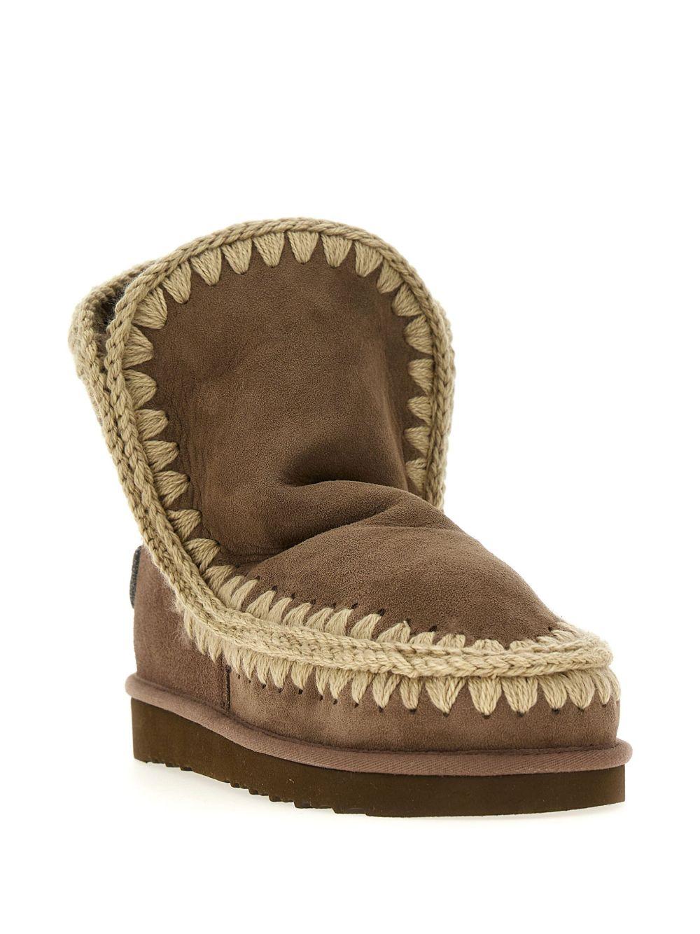 Stivali Eskimo 18 con rifinitura crochet color coniac MUFW101050A COG MOU 