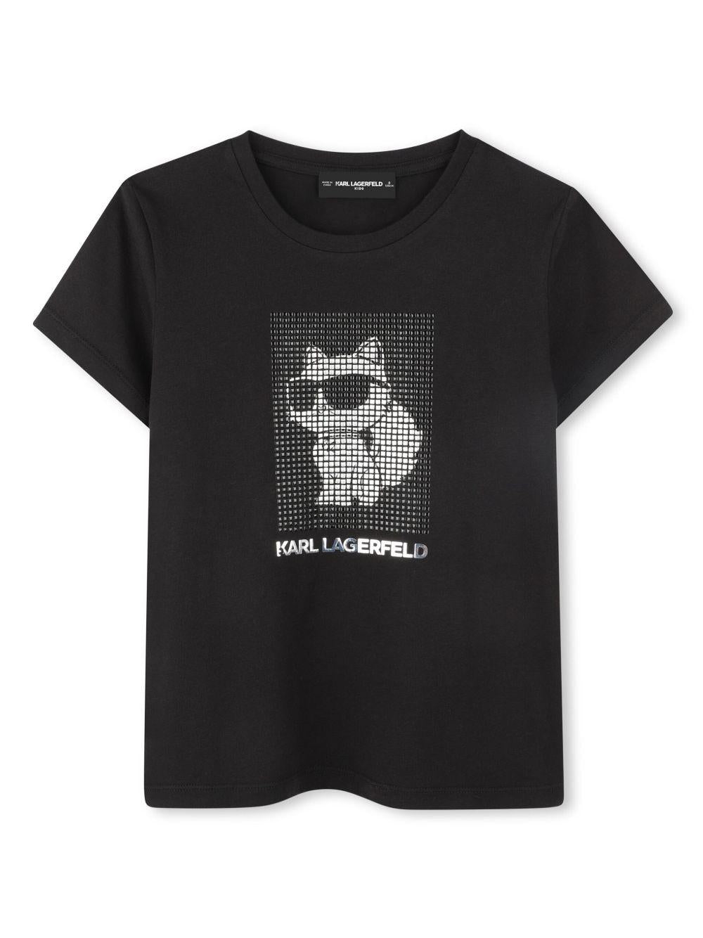 T-shirt nera cat