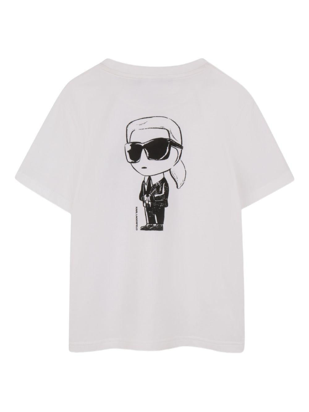 T-shirt con logo Ikonik Z31103 10P KARL LAGERFELD KIDS 