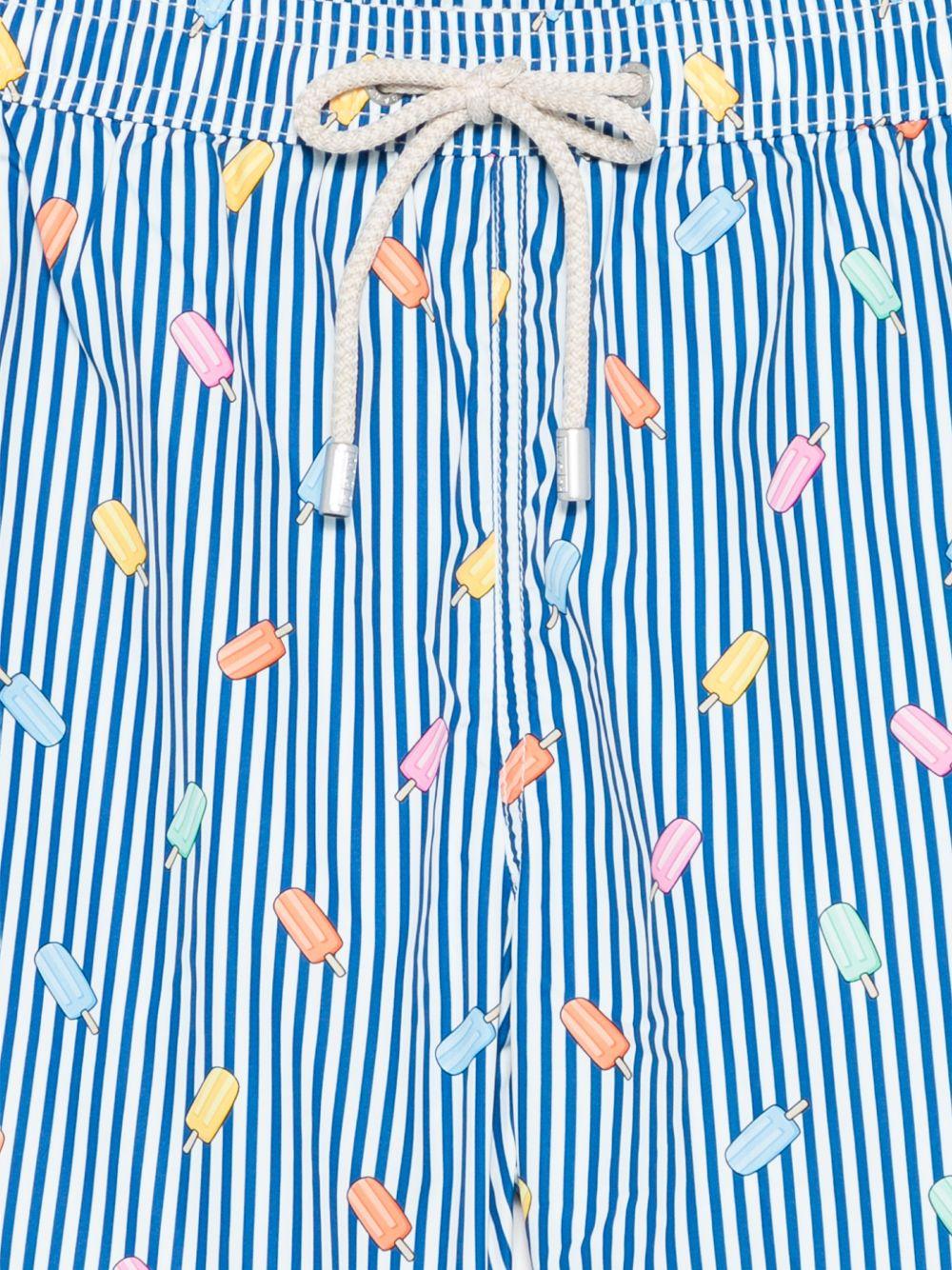 Boxer mare in poliestere riciclato con stampa LIG0003 02615L MC2 SAINT BARTH 