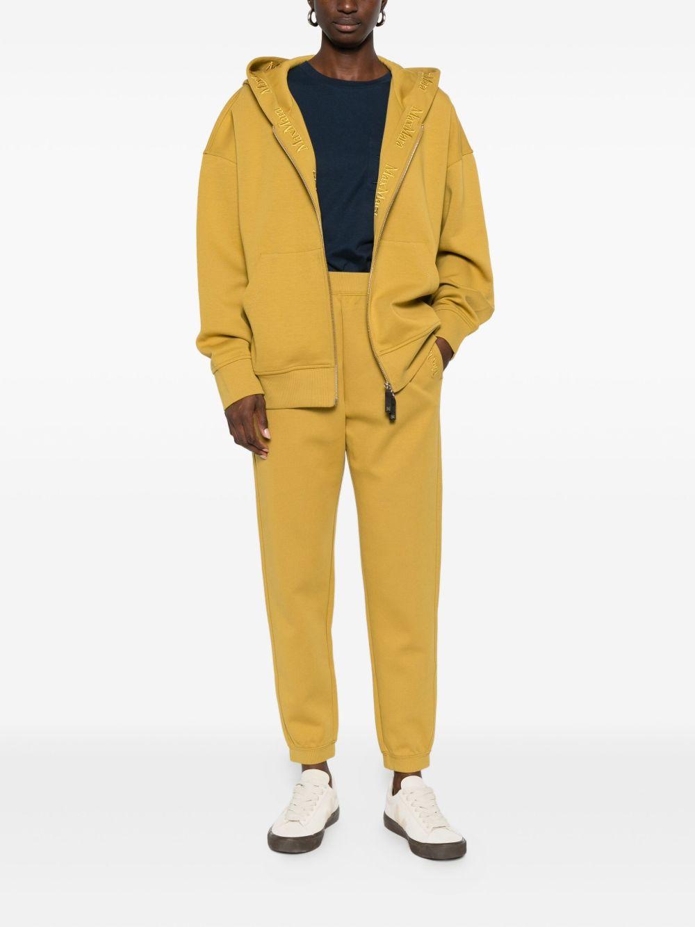 Pantaloni sportivi senape con logo ricamato 2529786031600 009 MAX MARA 'S 