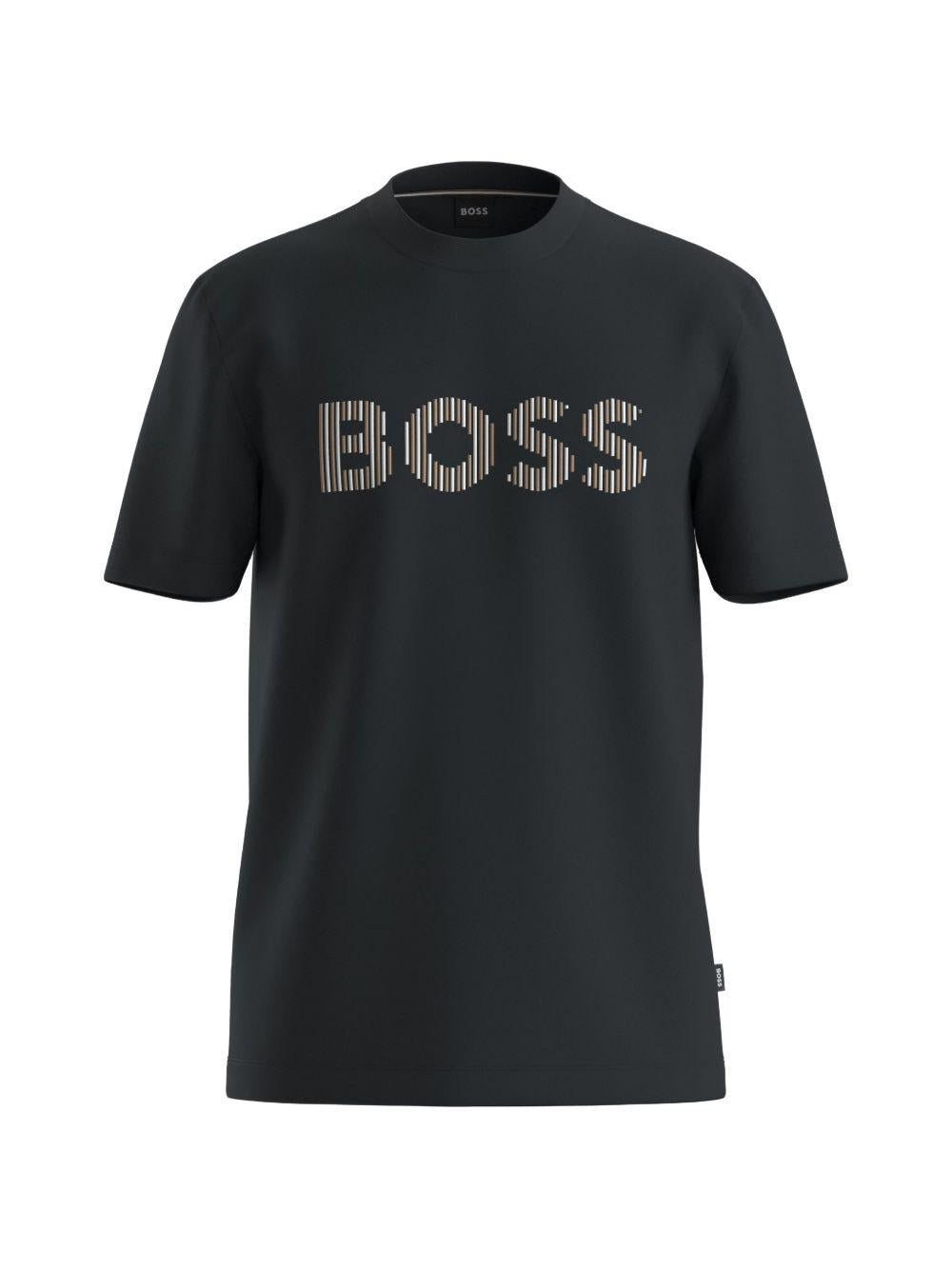 T-shirt con logo frontale 50560466 002 BOSS 