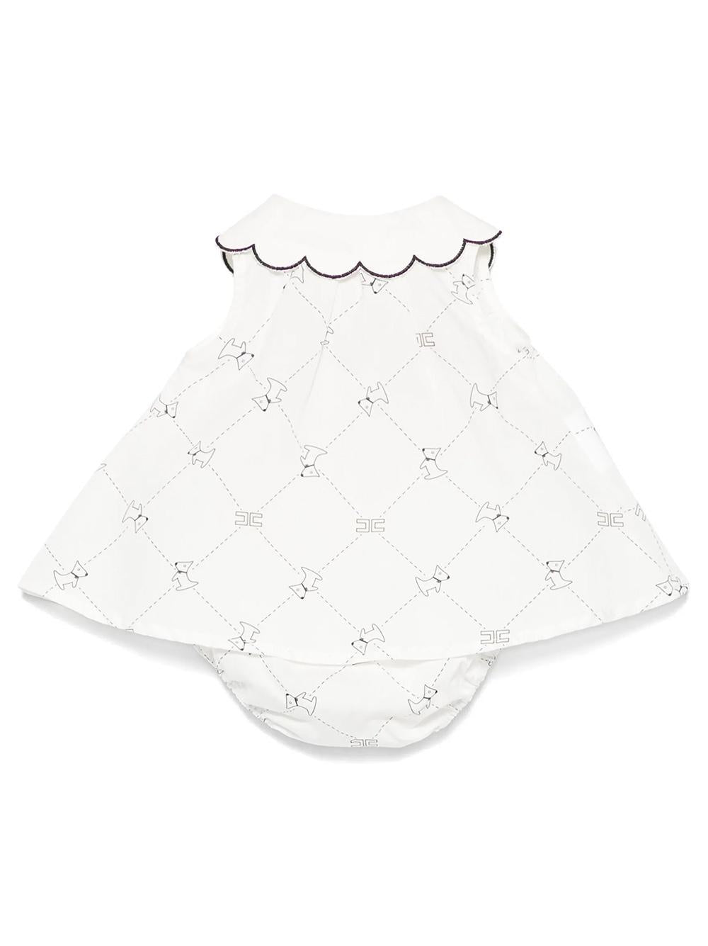 Completo neonata blusa+coulotte stampata (2pz) ENCD0960CAE04 0228 ELISABETTA FRANCHI KIDS 