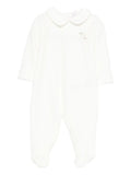 Onesie with embroidered logo