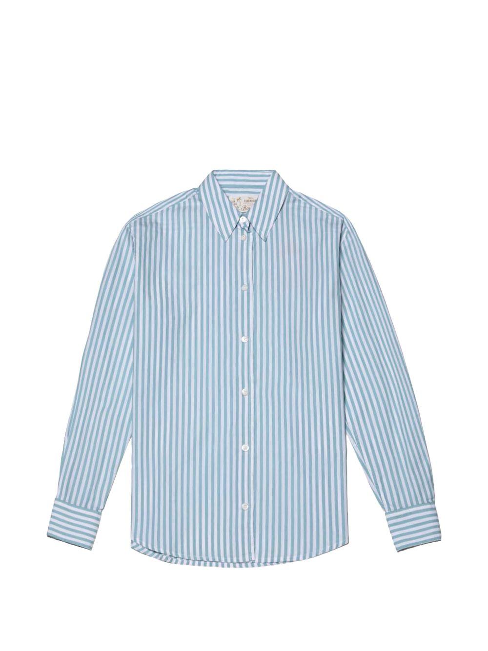 Camicia a righe con colletto button-down MDH001 00722L MC2 SAINT BARTH 