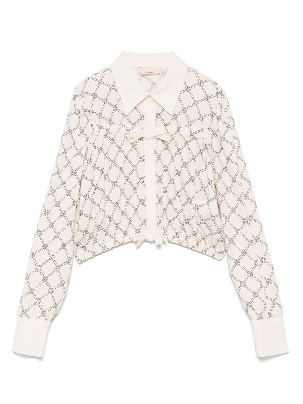 Camicia burro logo all-over