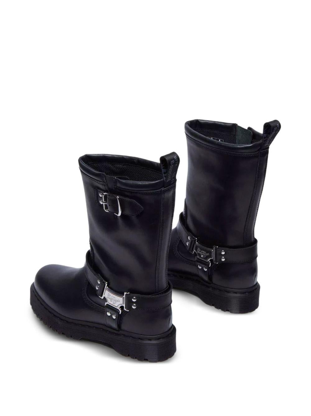 Stivali platform neri con fibbia 32199 001 DR.MARTENS 