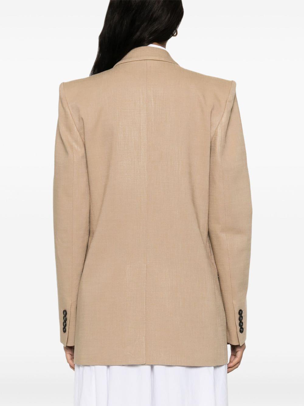 Blazer doppio petto beige 3641MDG09Y247010 23 MSGM 